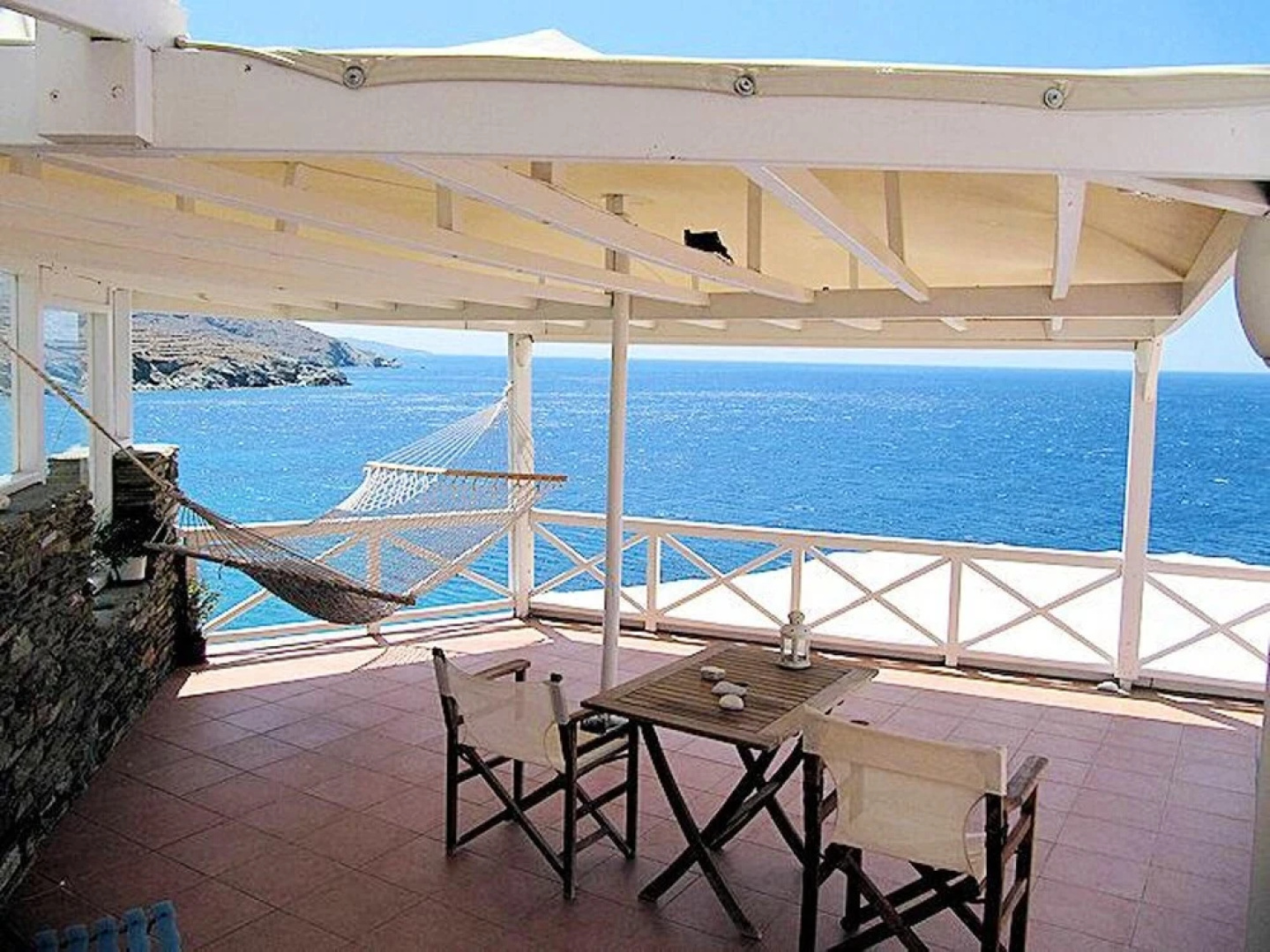 Apartment With one Bedroom in Ormos Kardianis, With Wonderful sea View, Furnished Terrace and Wifi - Near the Beach