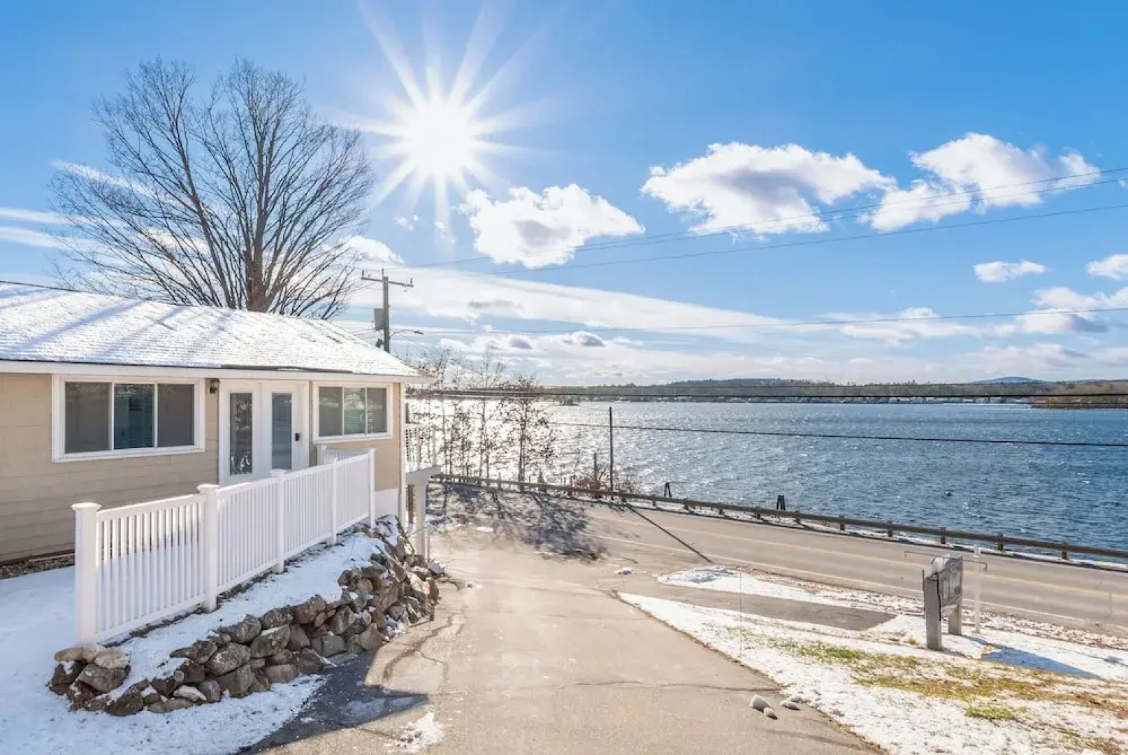 Steps to Beach: Lake-view Laconia Getaway!