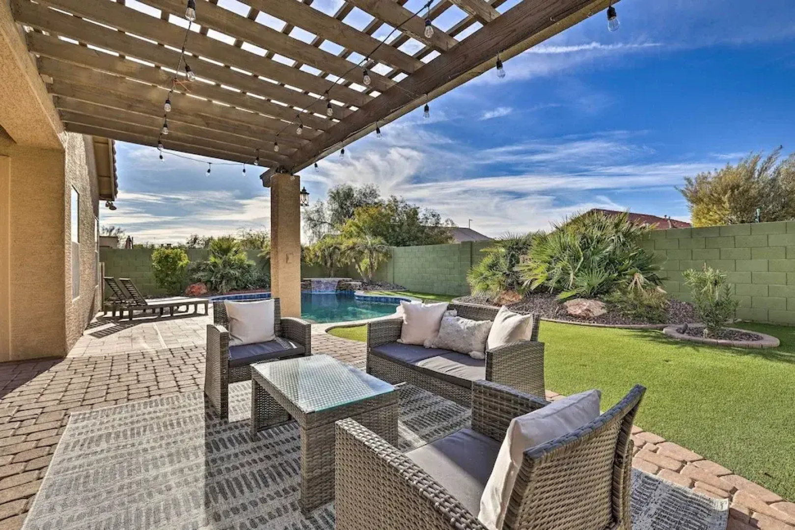 Sun-dappled Goodyear Home: Fire Pit, Pool, Patio