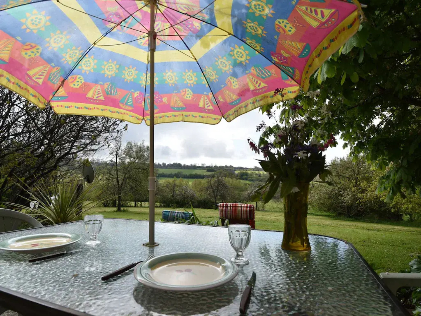 Lovely holiday home with garden, terrace and fantastic view in Guilberville