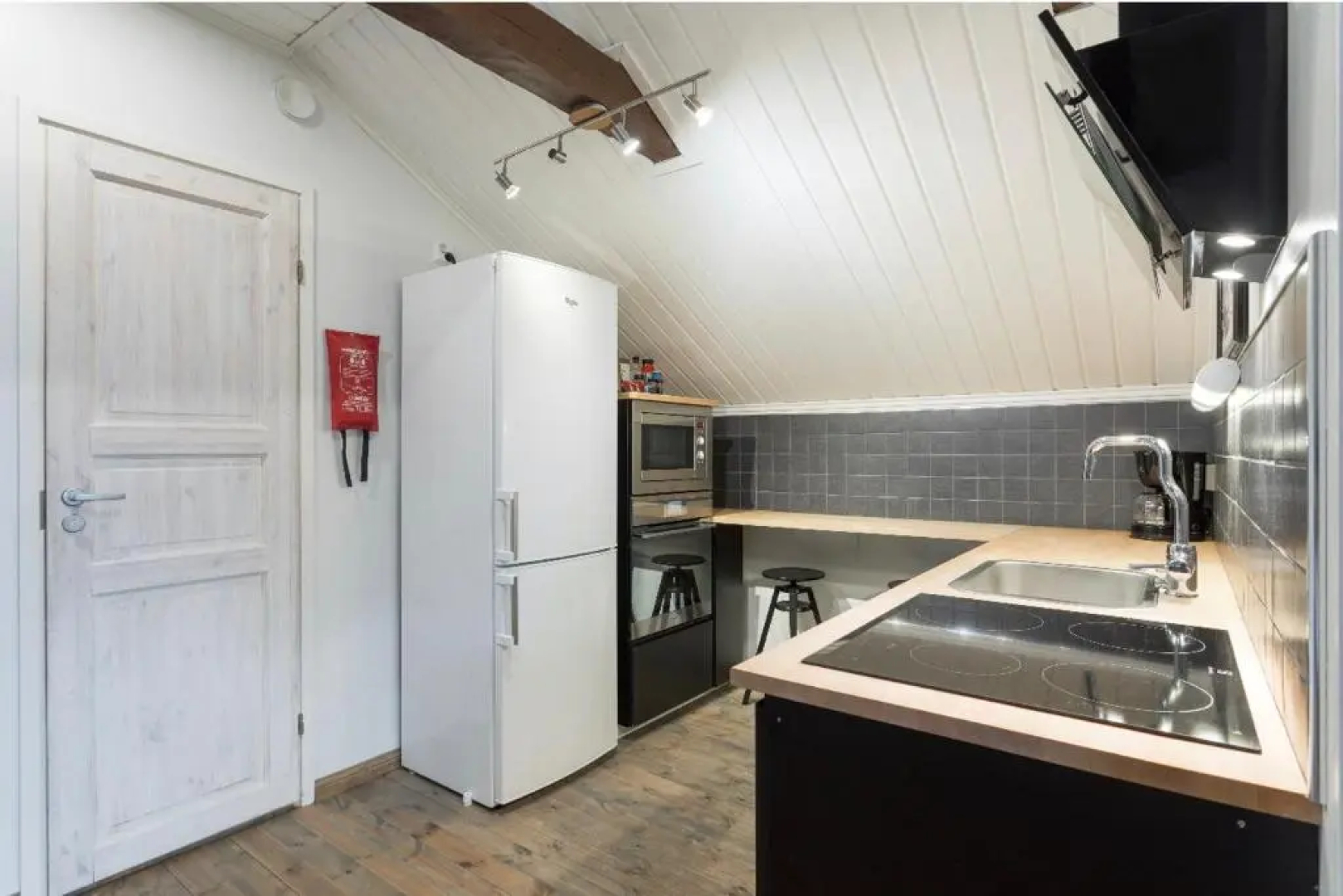 Unique open space loft studio in the attic