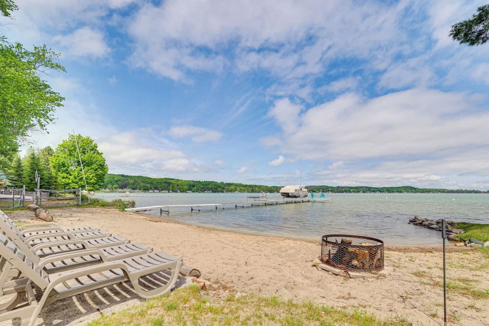 Modern Torch Lake Cottage w/ Dock Near Ski Resorts