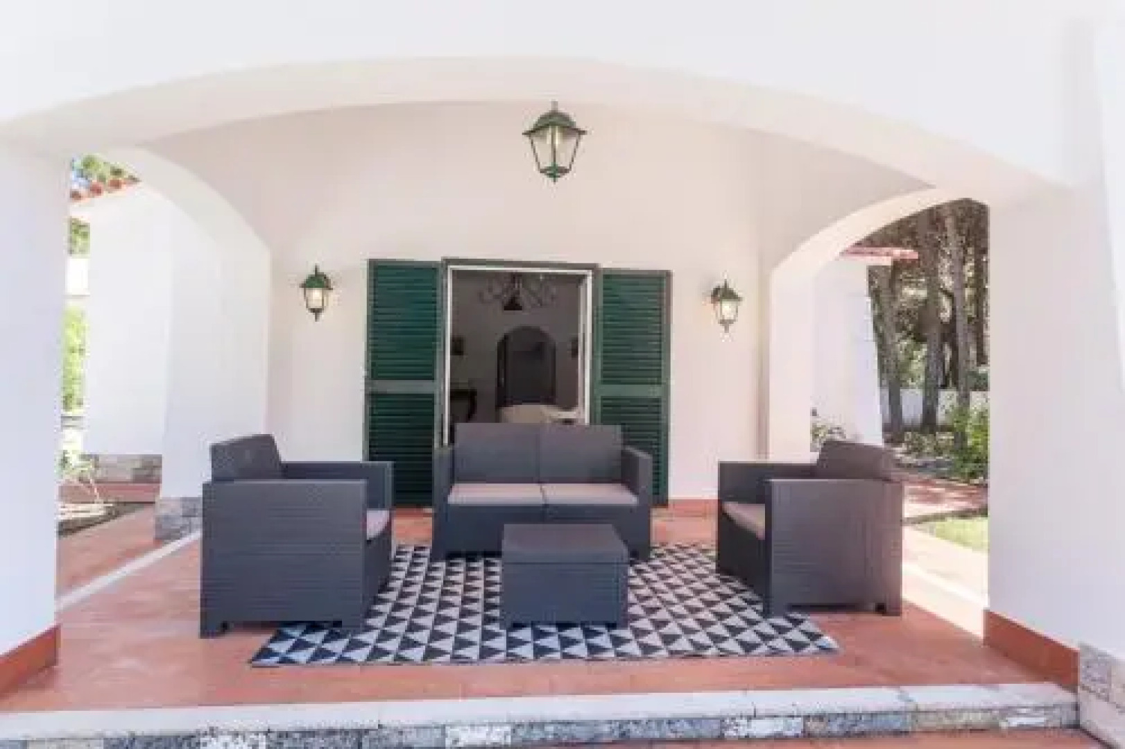 Ocean, Pines and Mountain