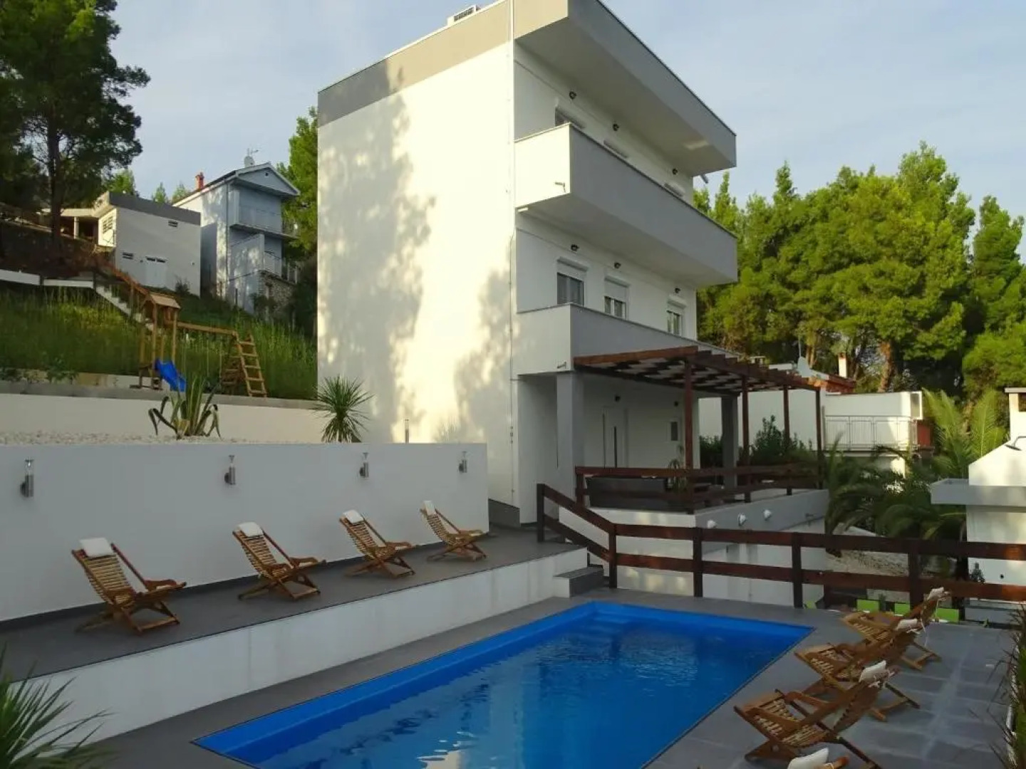 Seaside Villa mit Pool für 12 Personen