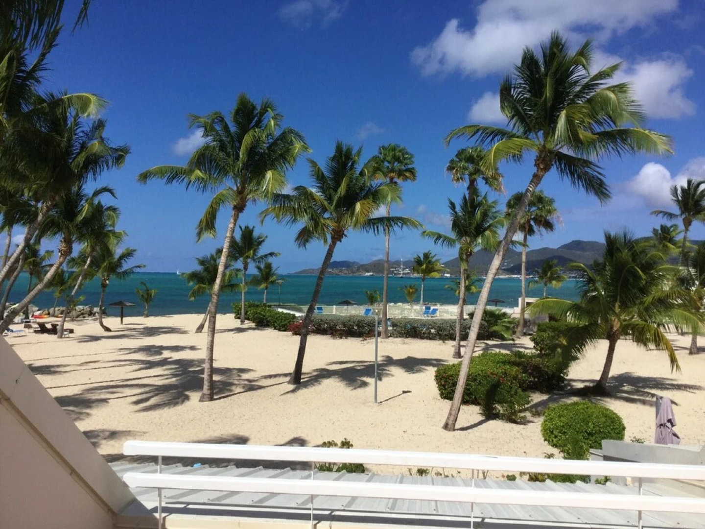 Studio in Sandy-Ground, with Wonderful Sea View, Pool Access, Furnished Balcony