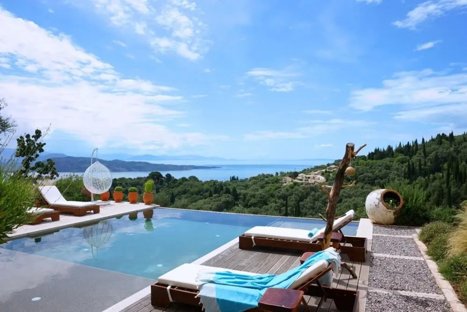 Sinium Luxury Villa Corfu Luxury 3 Bedroom Villa With Private Swimming Pool and Sea View