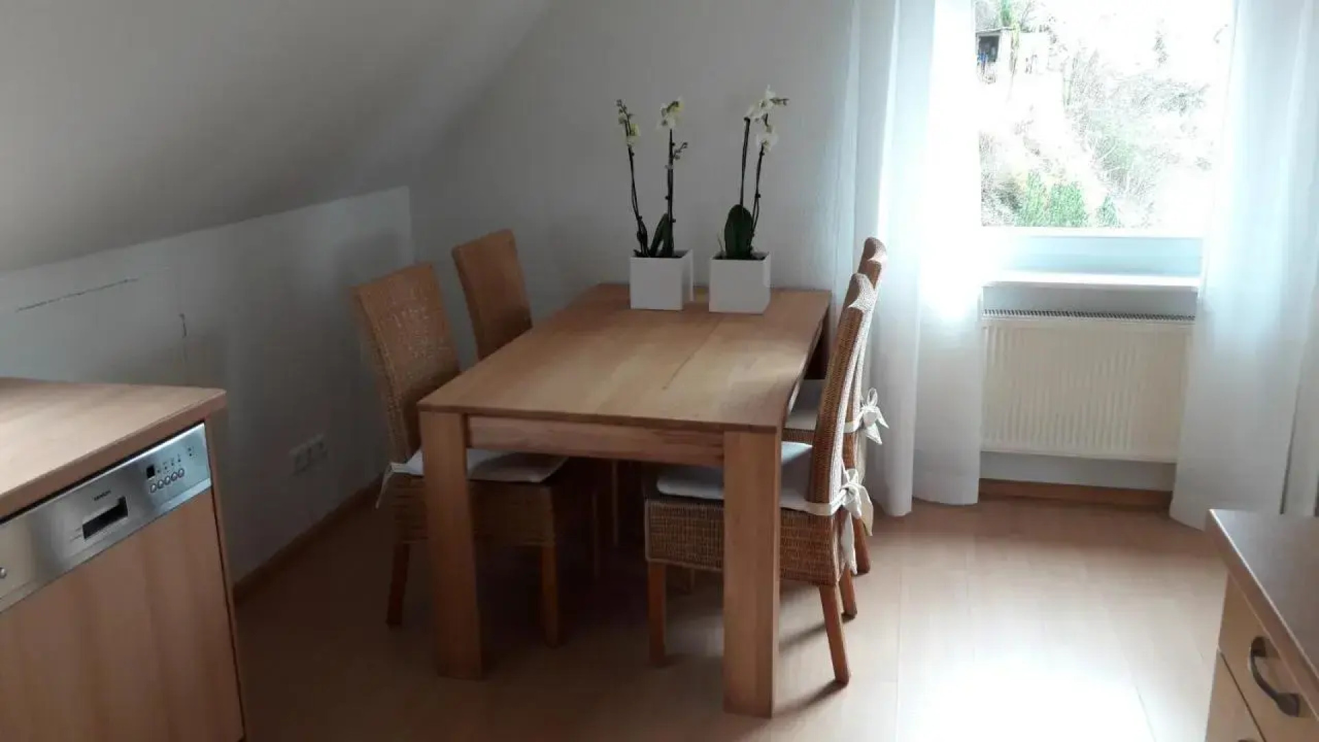 Helle 70 qm Ferienwohnung mit herrlichem Blick