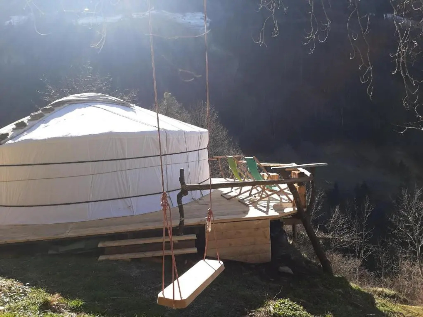 Panorama Jurte Über Dem Uri-See (Sisikon)