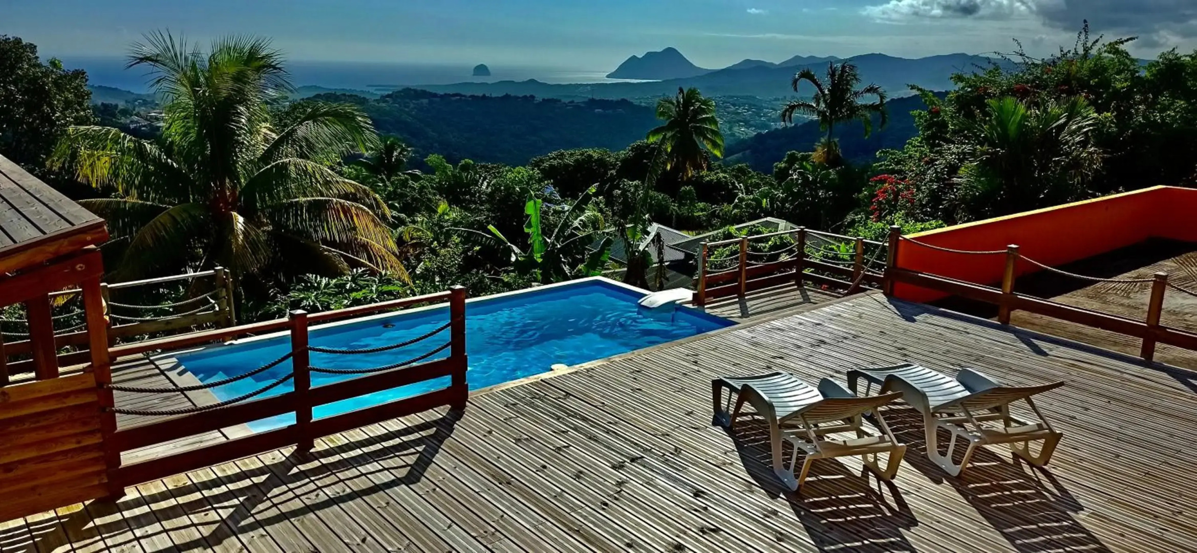 Villa CosaRoé Martinique Piscine et superbe vue mer