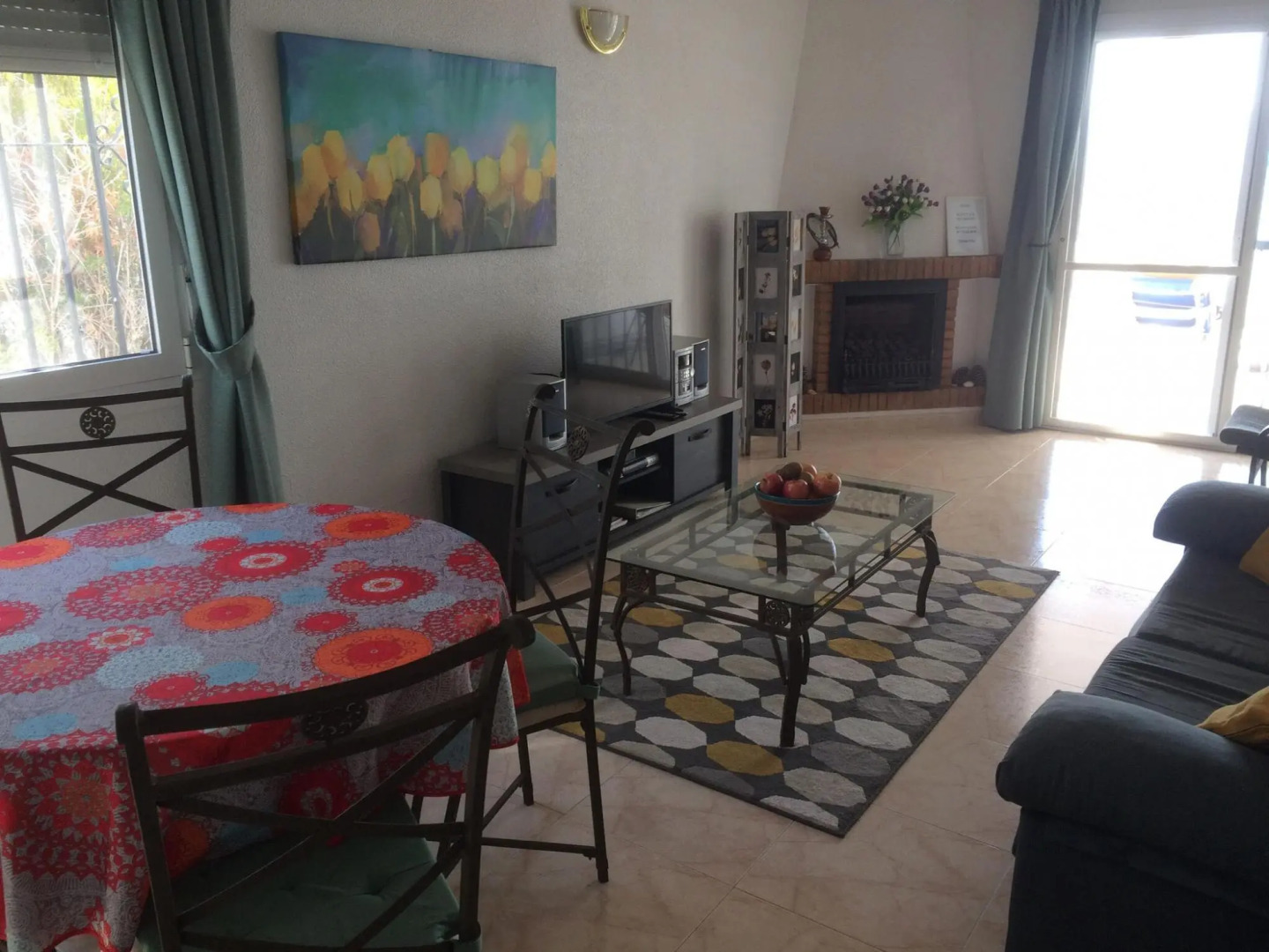 Inviting holiday home in Puente de Salia with roofed terrace