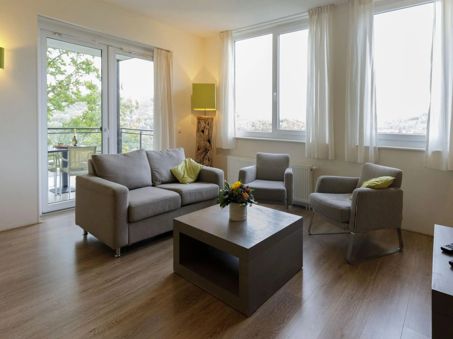 Luxury apartment with a sauna, located in nature