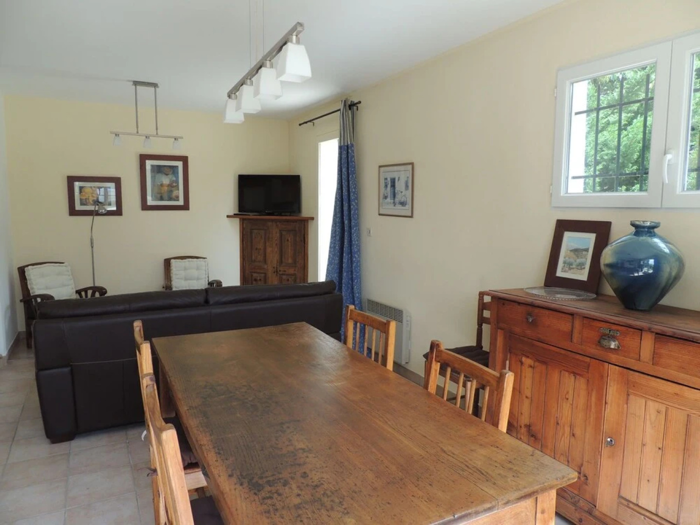 Typical House of South-east France With Blue Shutters