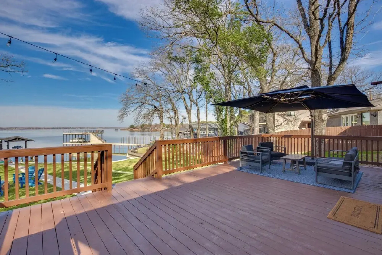 Dock & Fire Pit: Lakefront Gun Barrel City Getaway