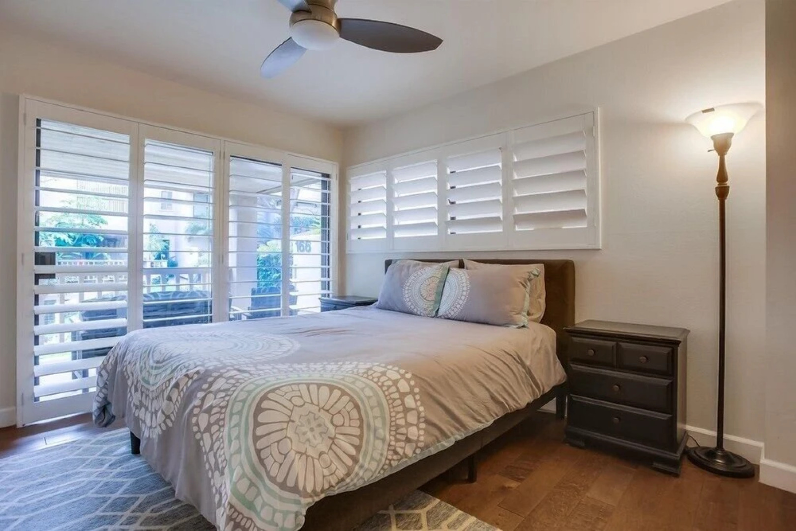 Beachfront Townhome in Solana Beach features Private Den SS166 by RedAwning