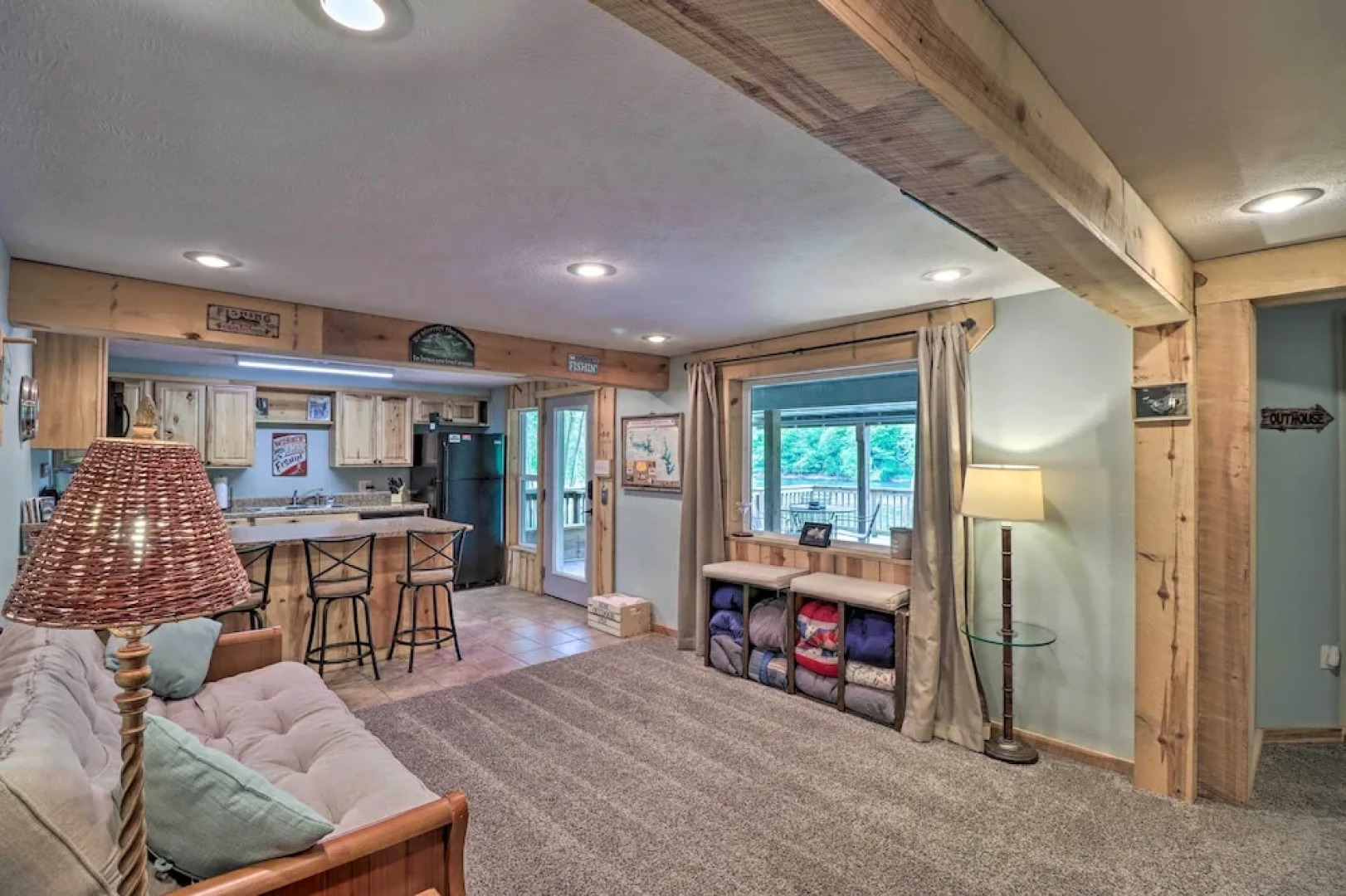 Expansive Cotter Cabin on White River w/ Deck!