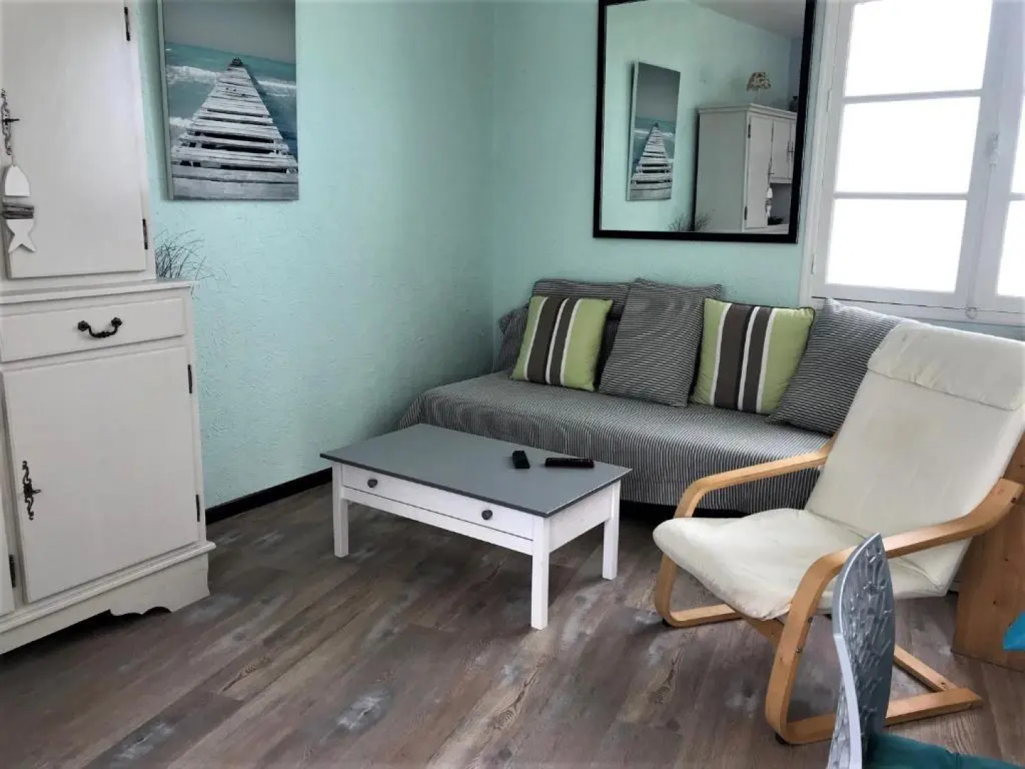 Appartement rez-de-chaussée 500 m de la plage Ste Anne