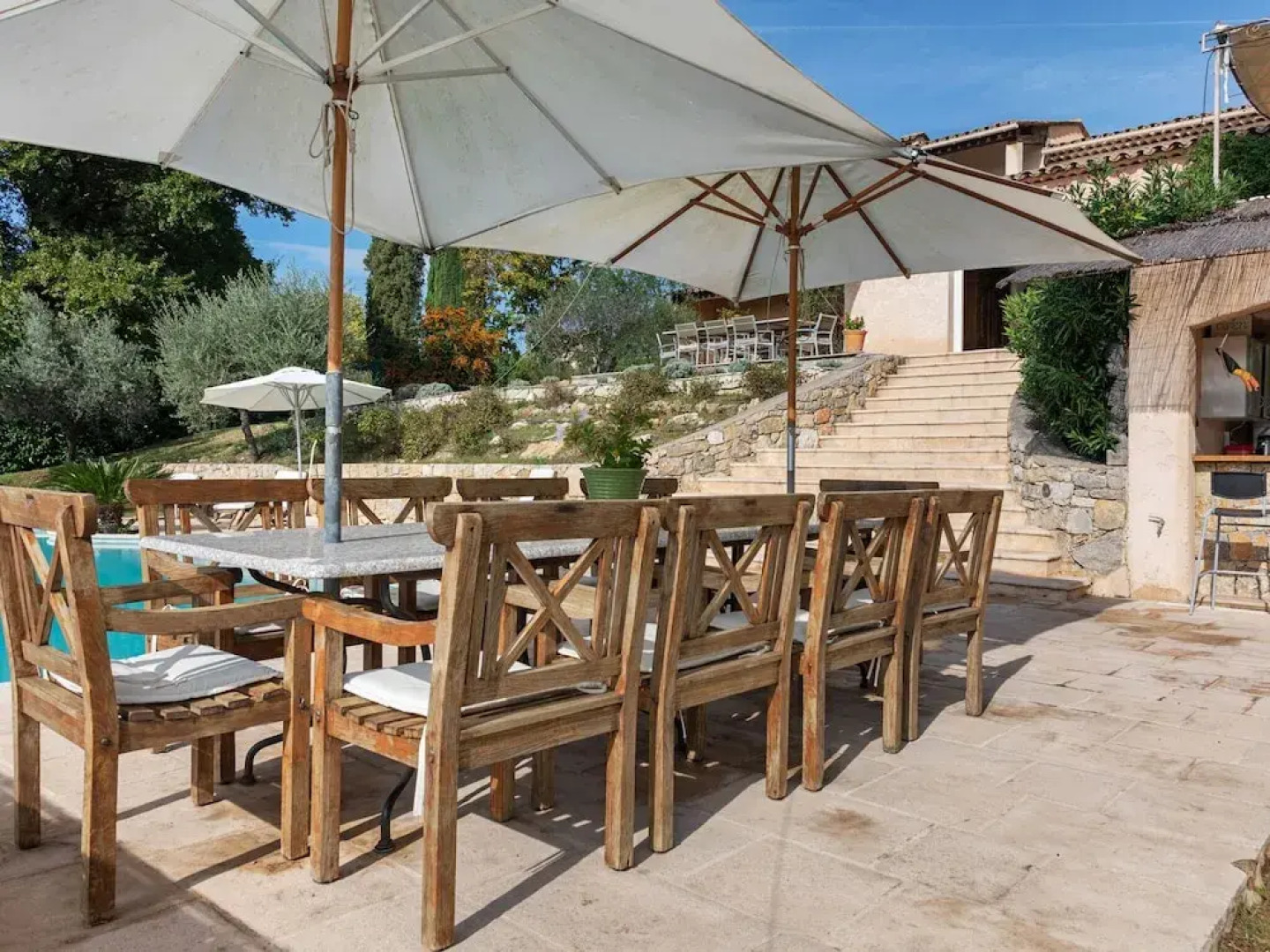 South French Air-conditioned Villa With Heated Pool and Panoramic Views