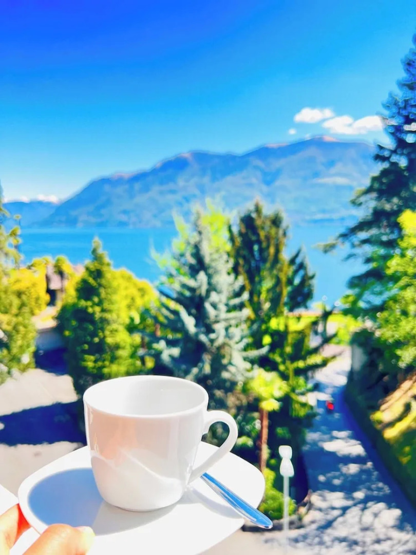 Enchanting View of Lake Maggiore & Mountains