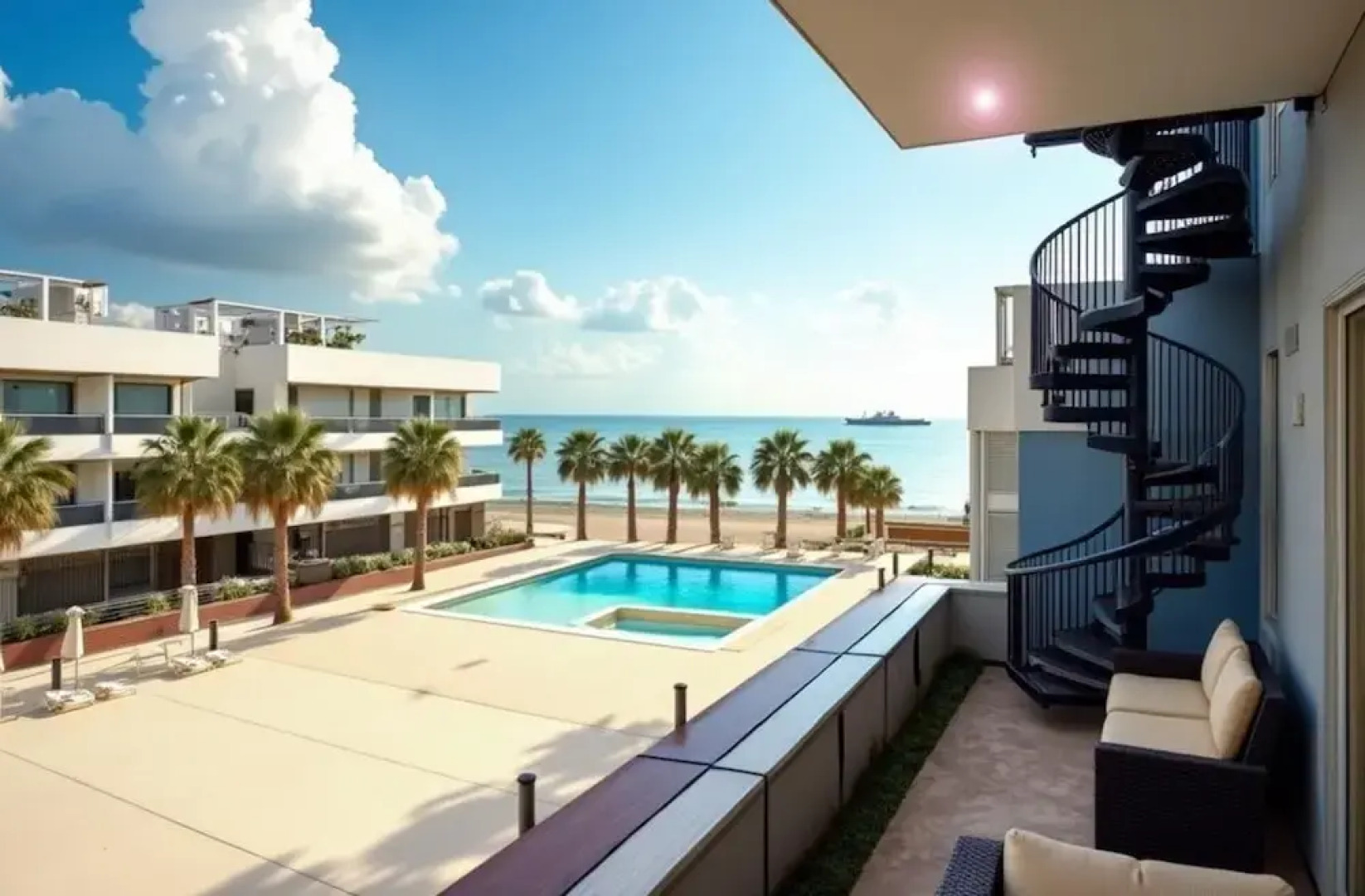 Eivissa Beachfront Gem - Modern 2BR Apartment