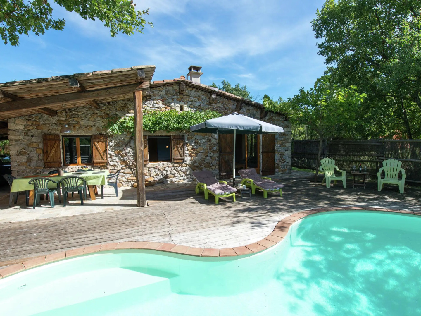 Lovely house in Ardeche, of ecological materials, with private swimming pool
