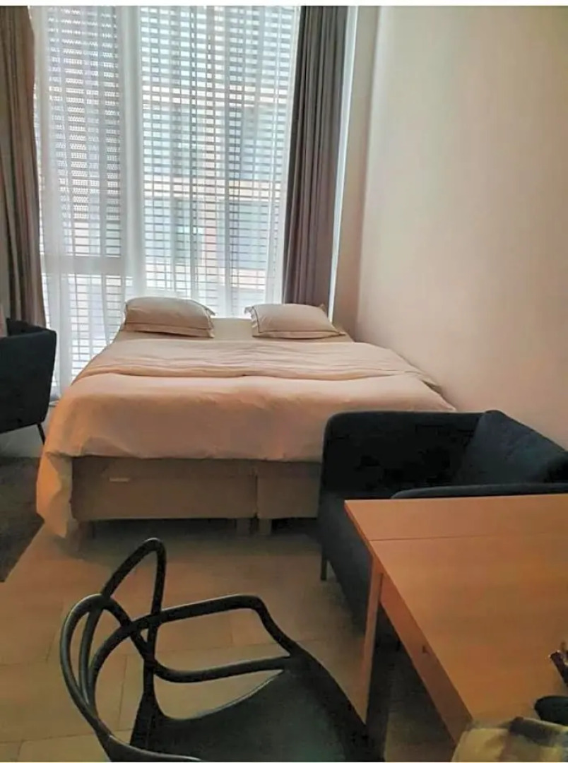 modern studio with mezzanine
