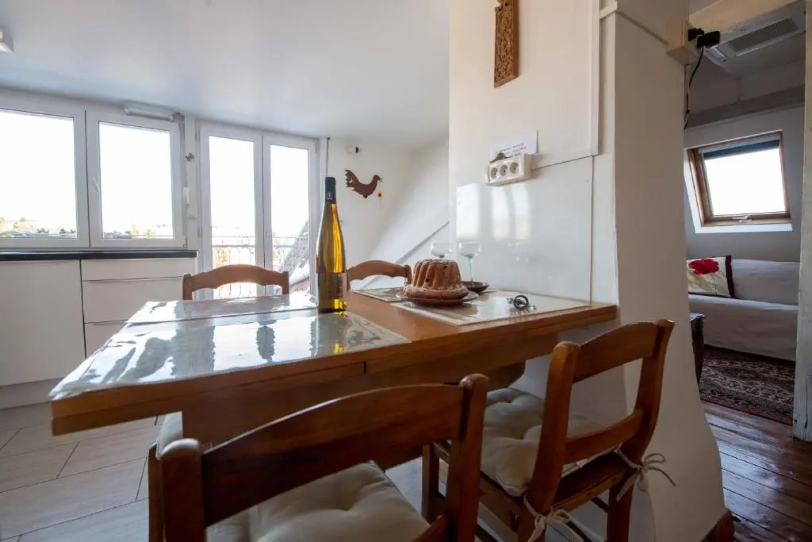 au-dessus du jardin appartement climatisé