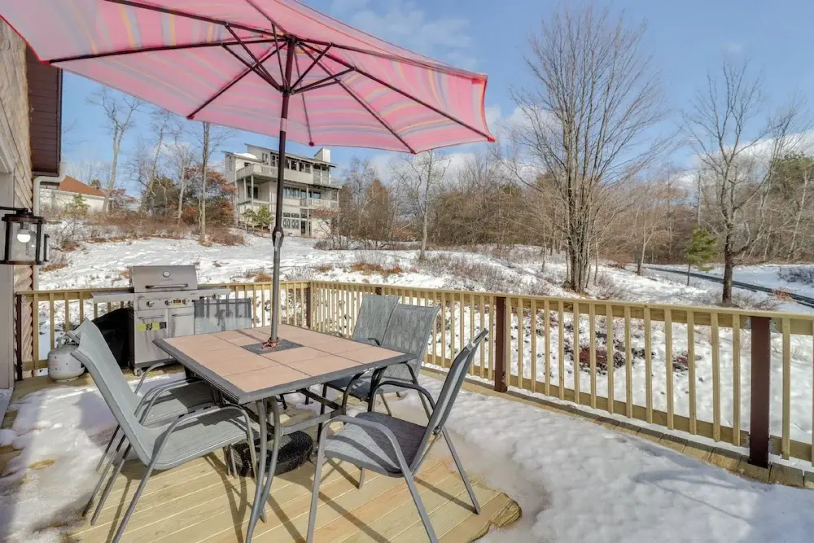 Deck & Lake View: Spacious Long Pond Home!