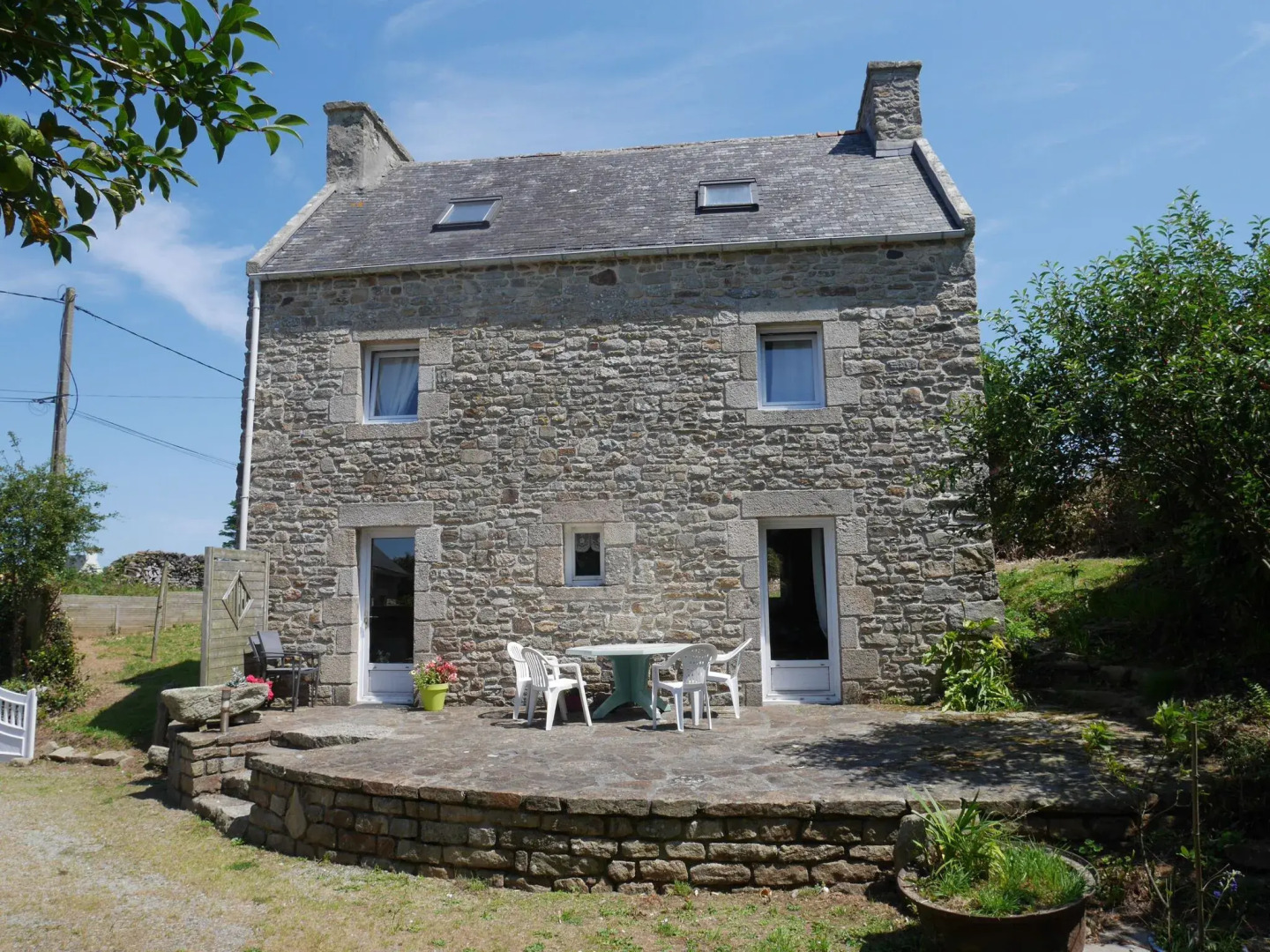 Granite Stone House With Fireplace, Plouguerneau