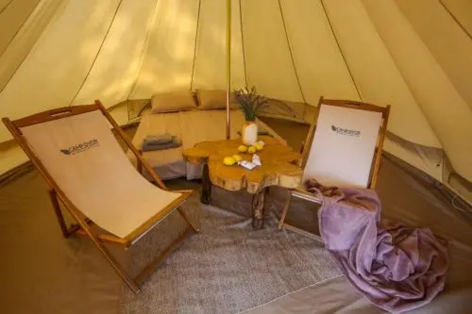 Camp 'Dvor' bell tent accommodation
