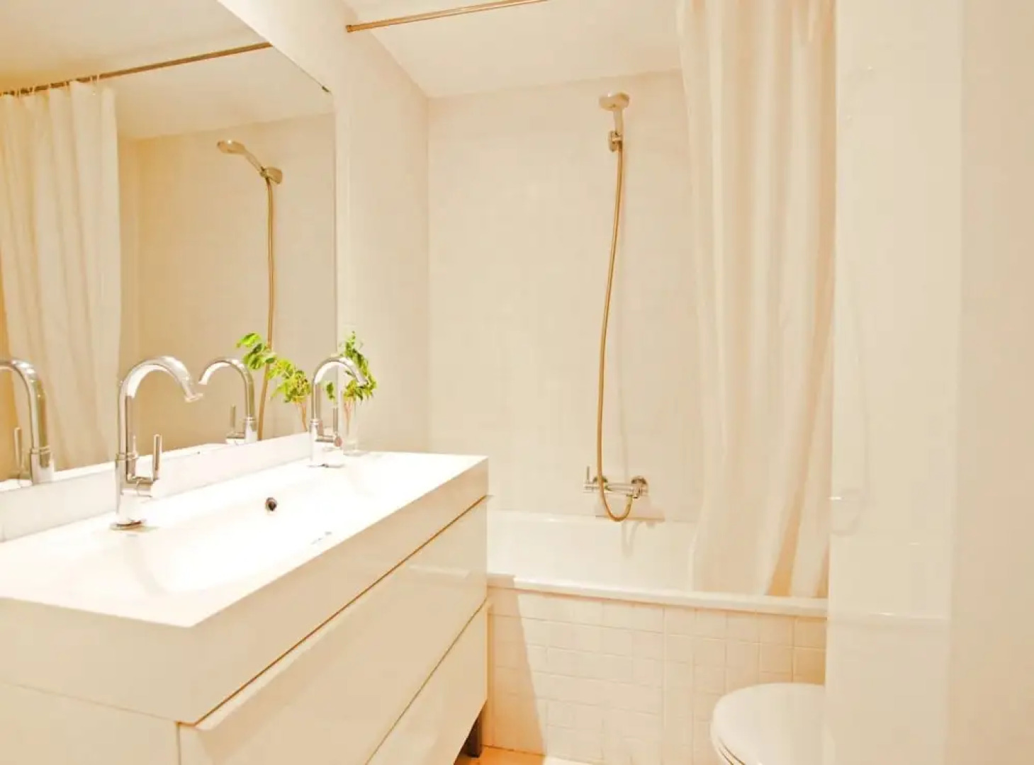 Blue fridge apartment