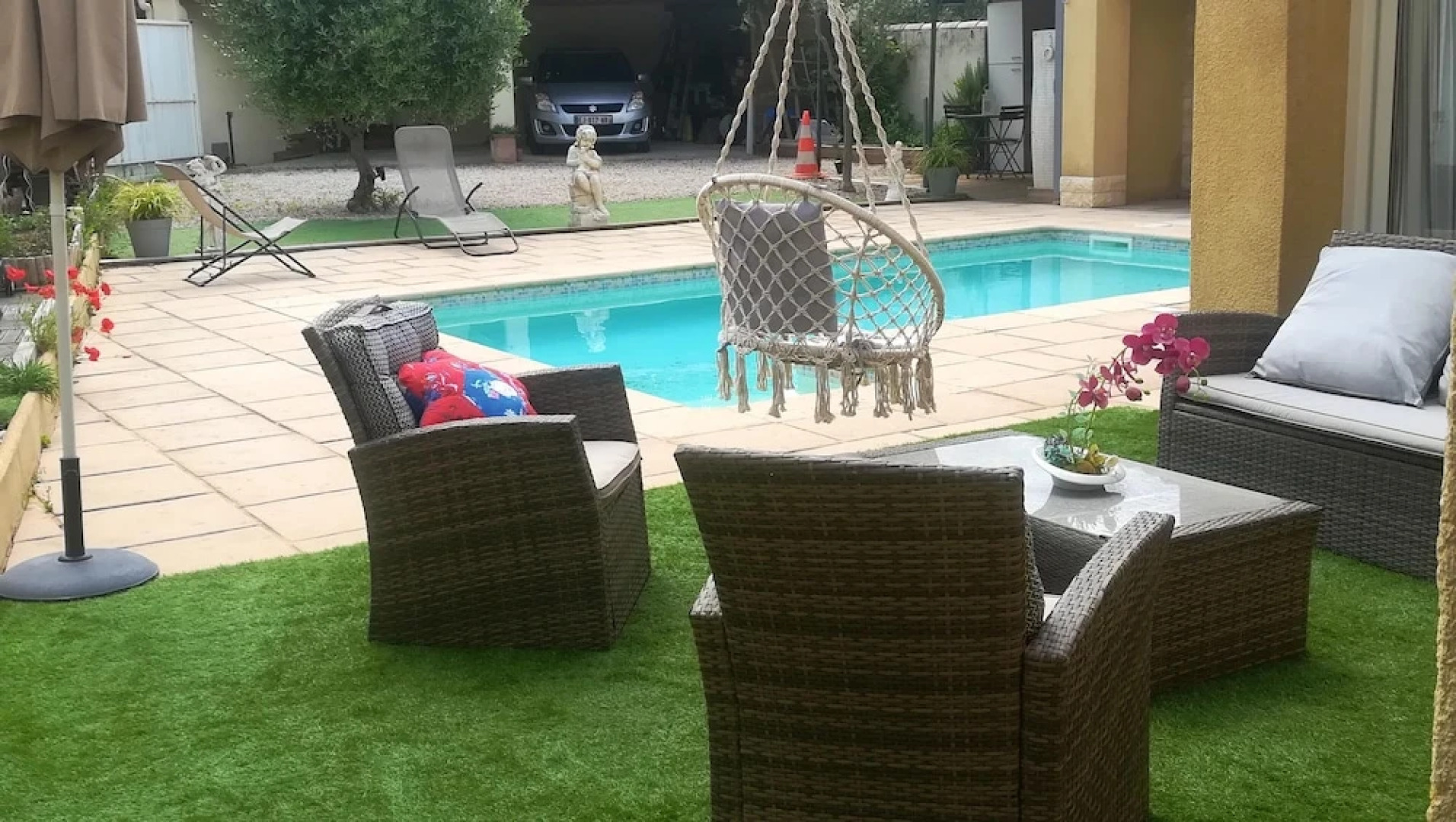 Apartment With one Bedroom in Vidauban, With Wonderful Mountain View, Private Pool, Enclosed Garden - 34 km From the Beach