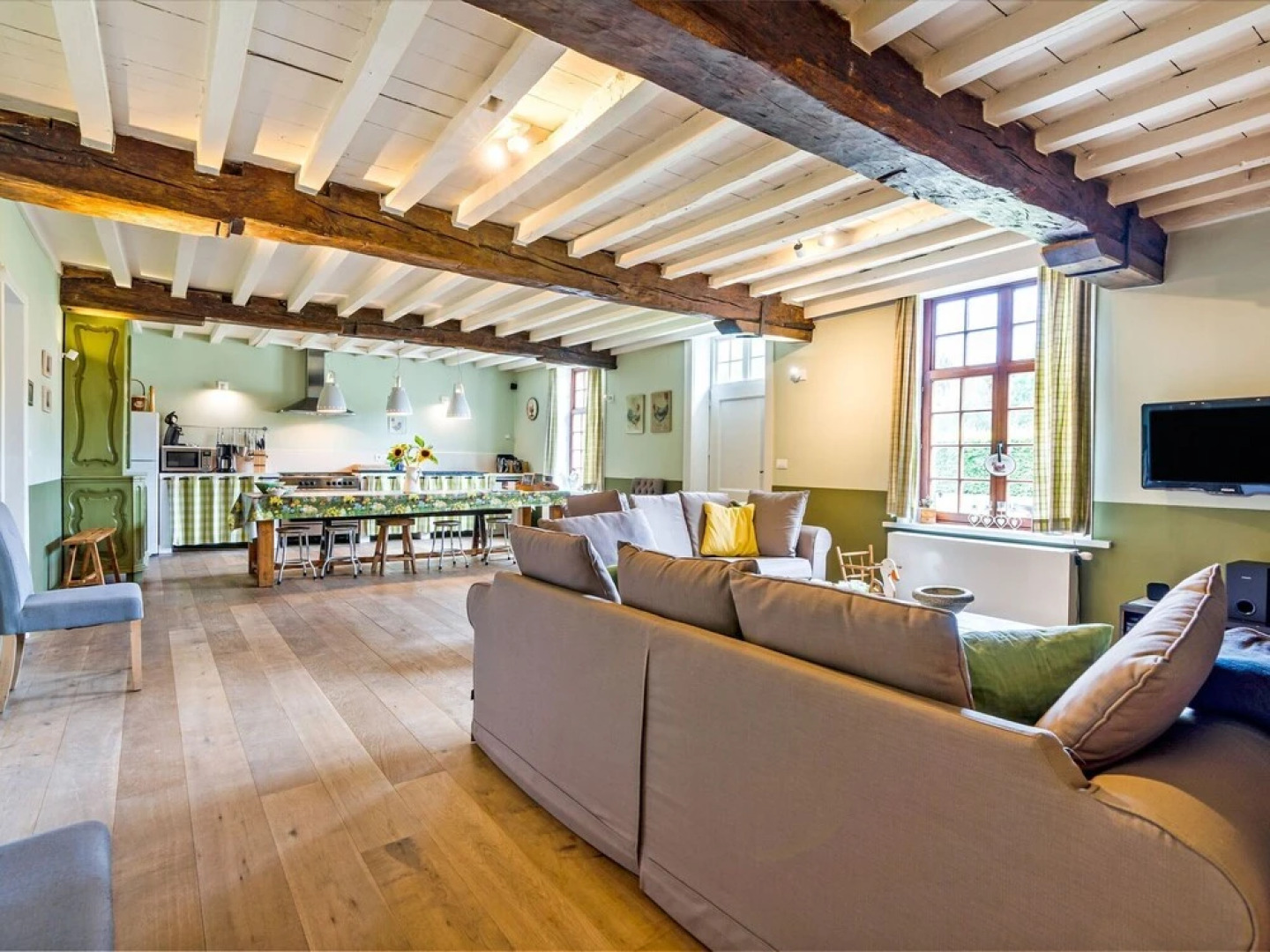 Manor House in Farm Complex in Middle of Polder Landscape near Damme