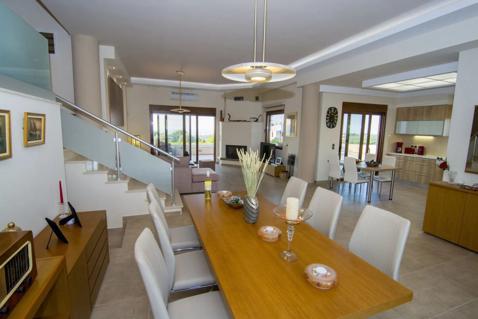 Cretan Vineyard Hill Villa Private Pool, Panoramic View, Beautiful Vineyard