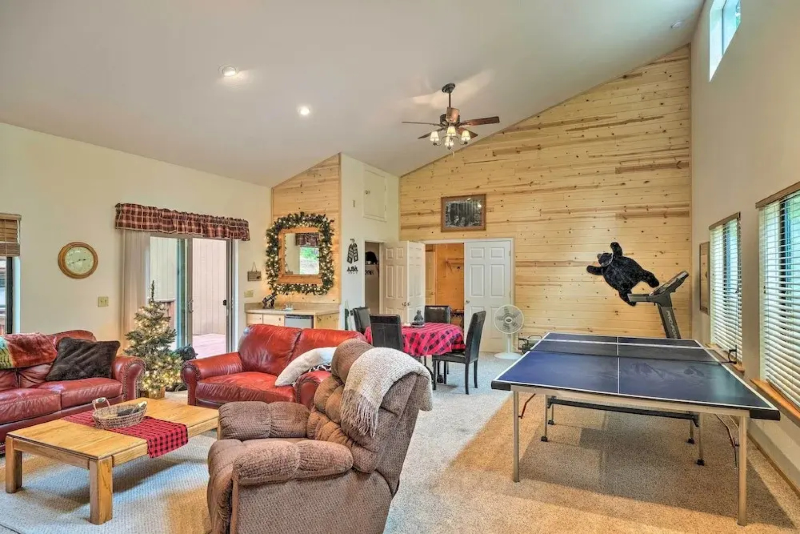 Game Room & Deck: Pet-friendly Camp Connell Cabin
