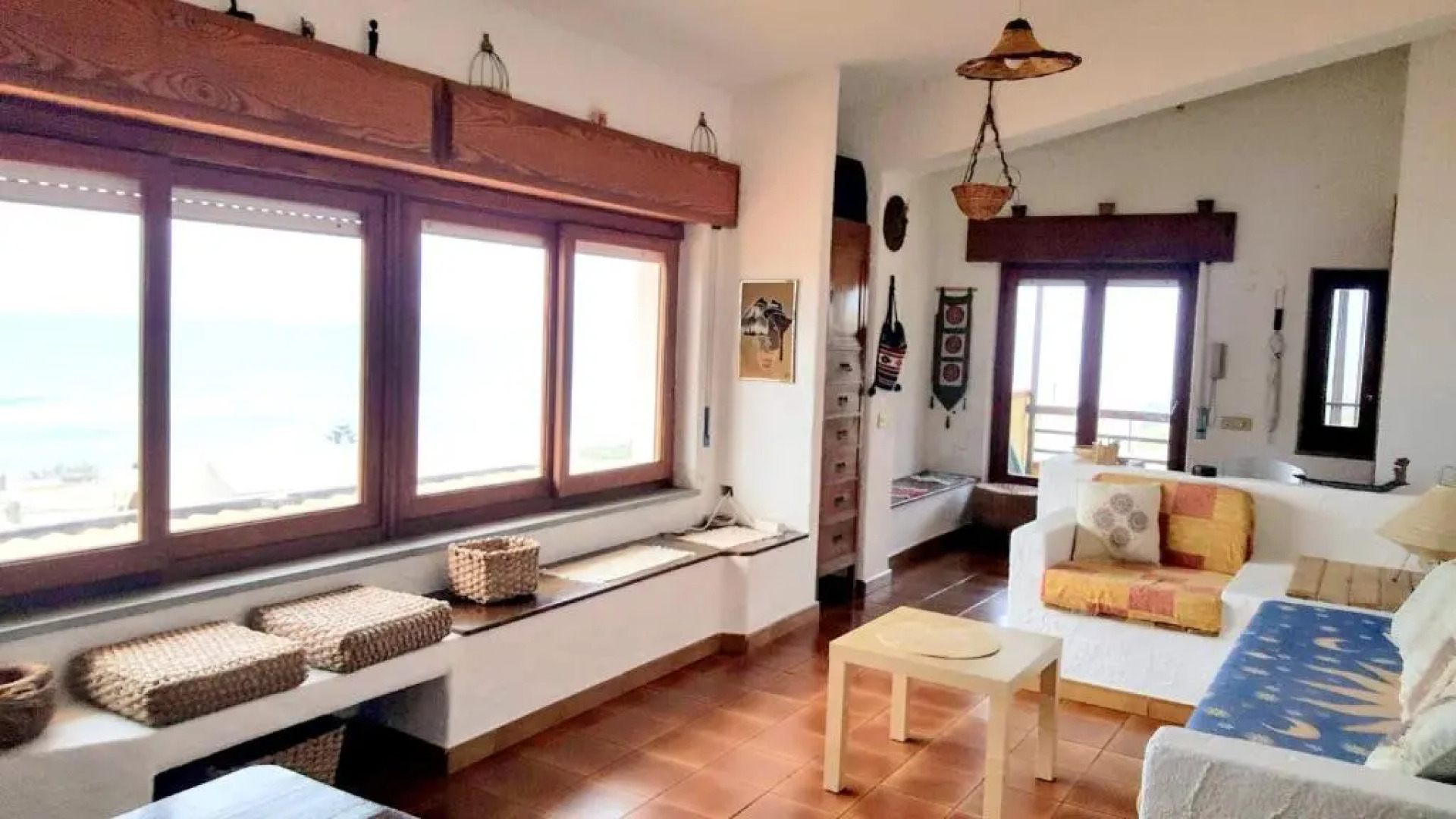 Apartment with 2 bedrooms in Brancaleone Marina with wonderful sea view and enclosed garden 200 m from the beach