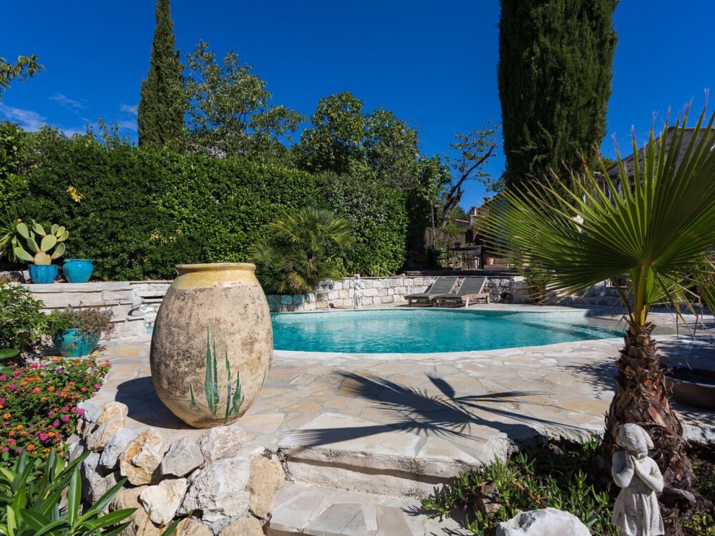 Stone Villa in Saint-jeannet With Roofed Terrace and Garden