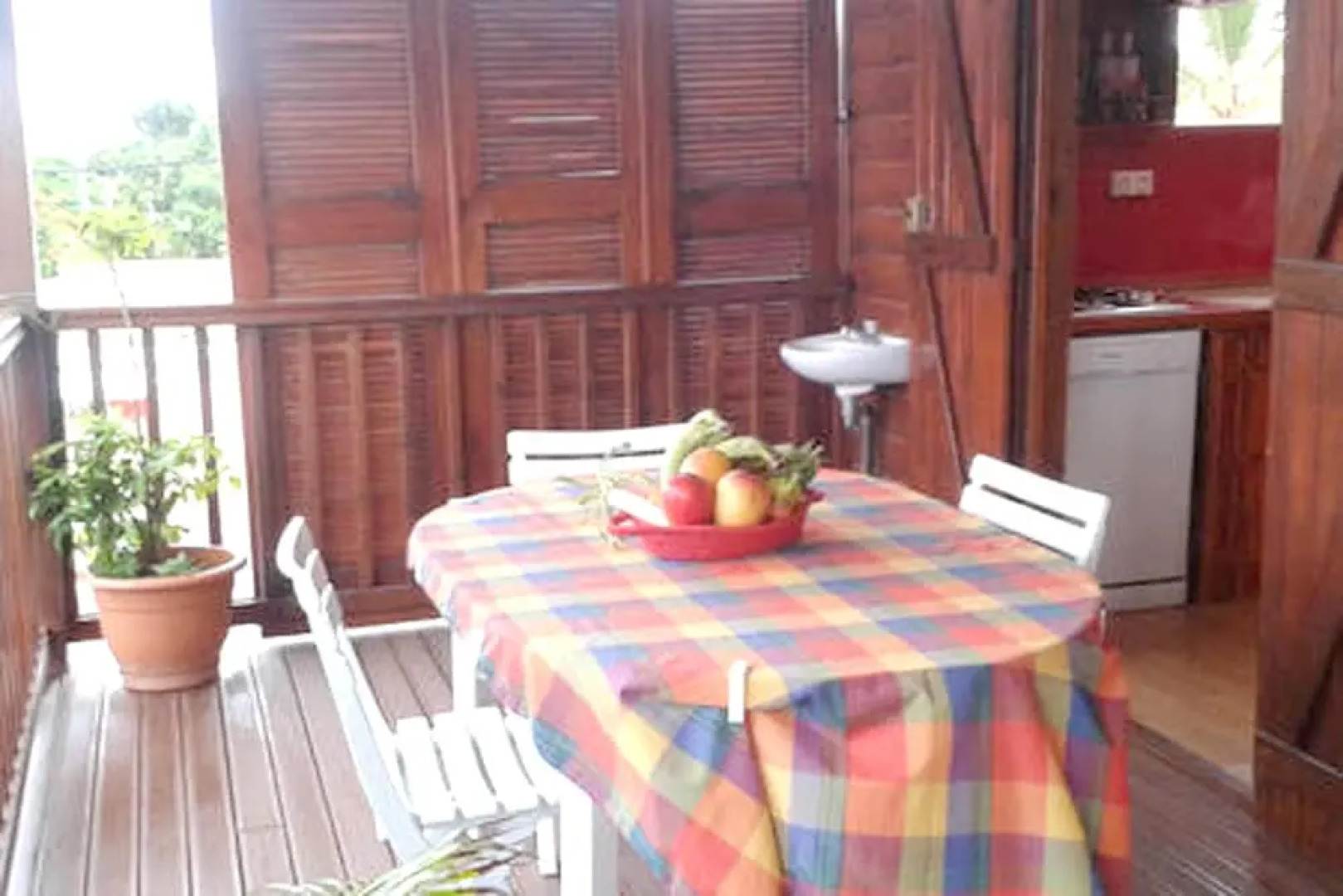 Chalet With one Bedroom in Le Moule, With Furnished Terrace and Wifi -