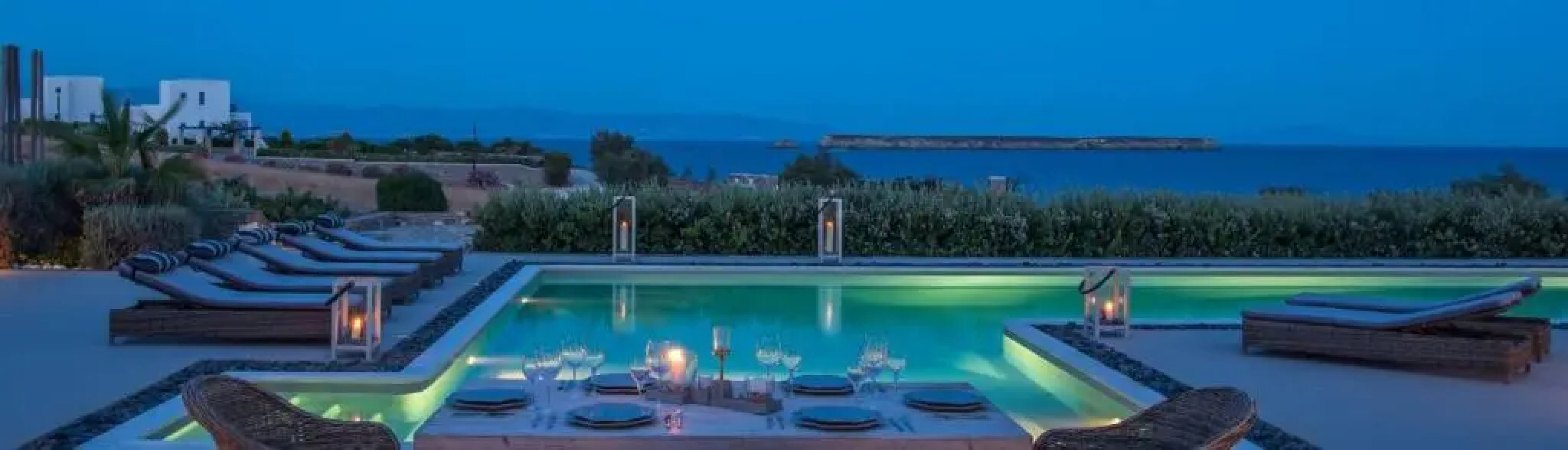 Luxury Paros Villa Sea View Villa Private Pool 4 BDR Tserdakia
