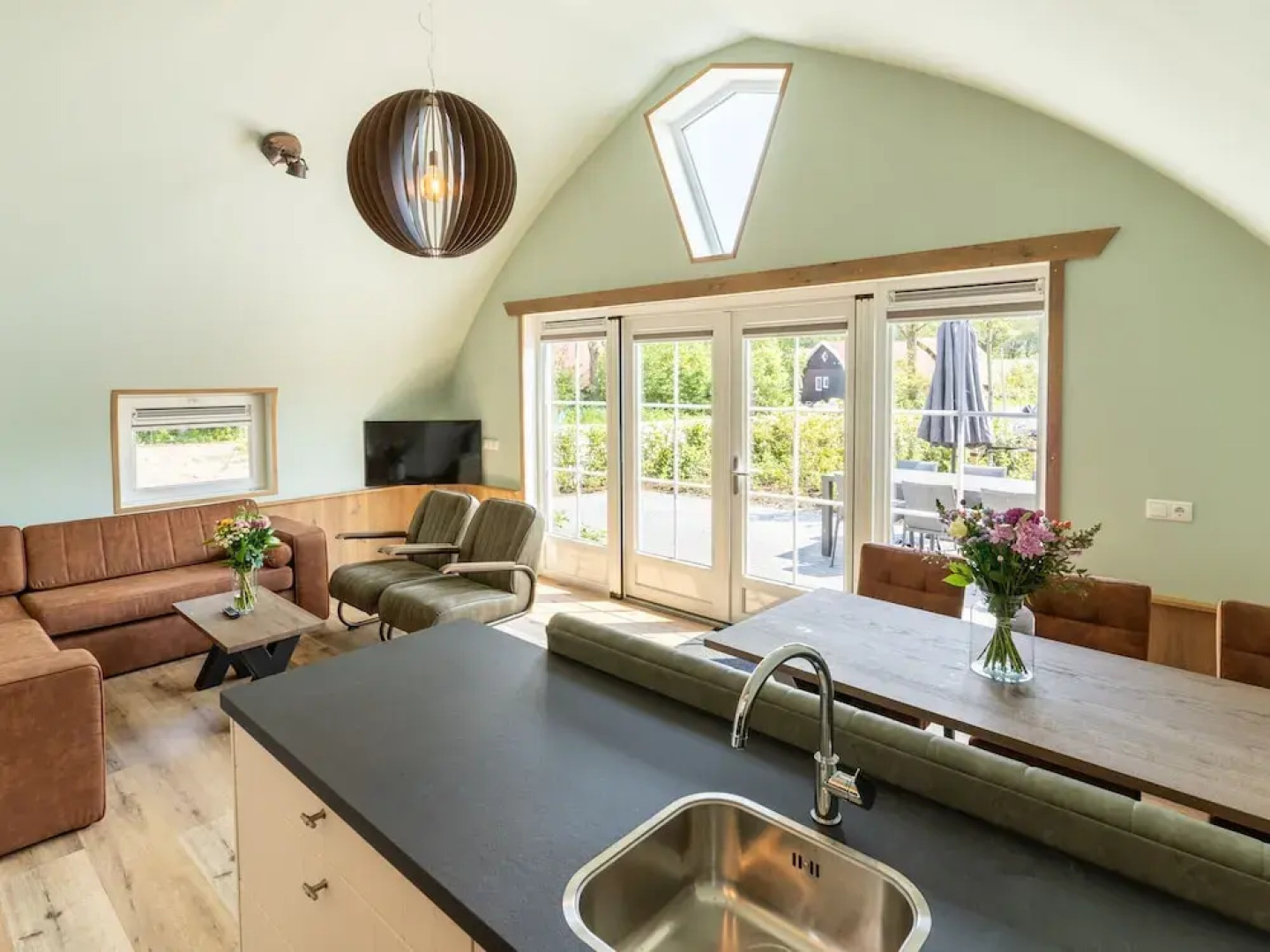 House With a Terrace on the Edge of the Forest