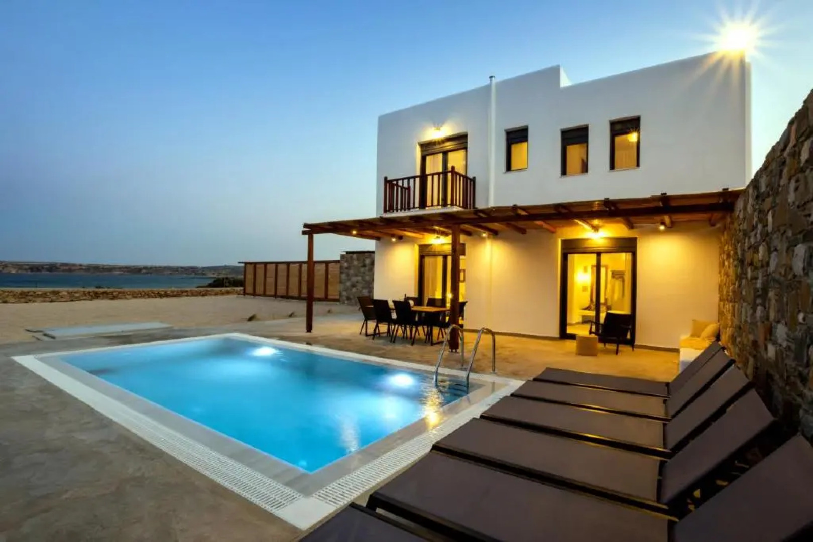Cato Agro 5, Seafront Villa with Private Pool