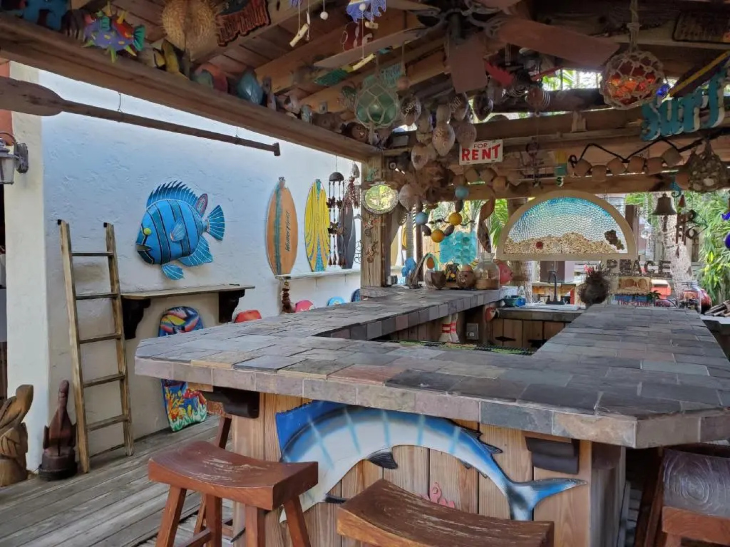 Downtown Whimsical Zen Paradise Pool, Tiki Bar, 2 Blks From Atlantic Ave Delray