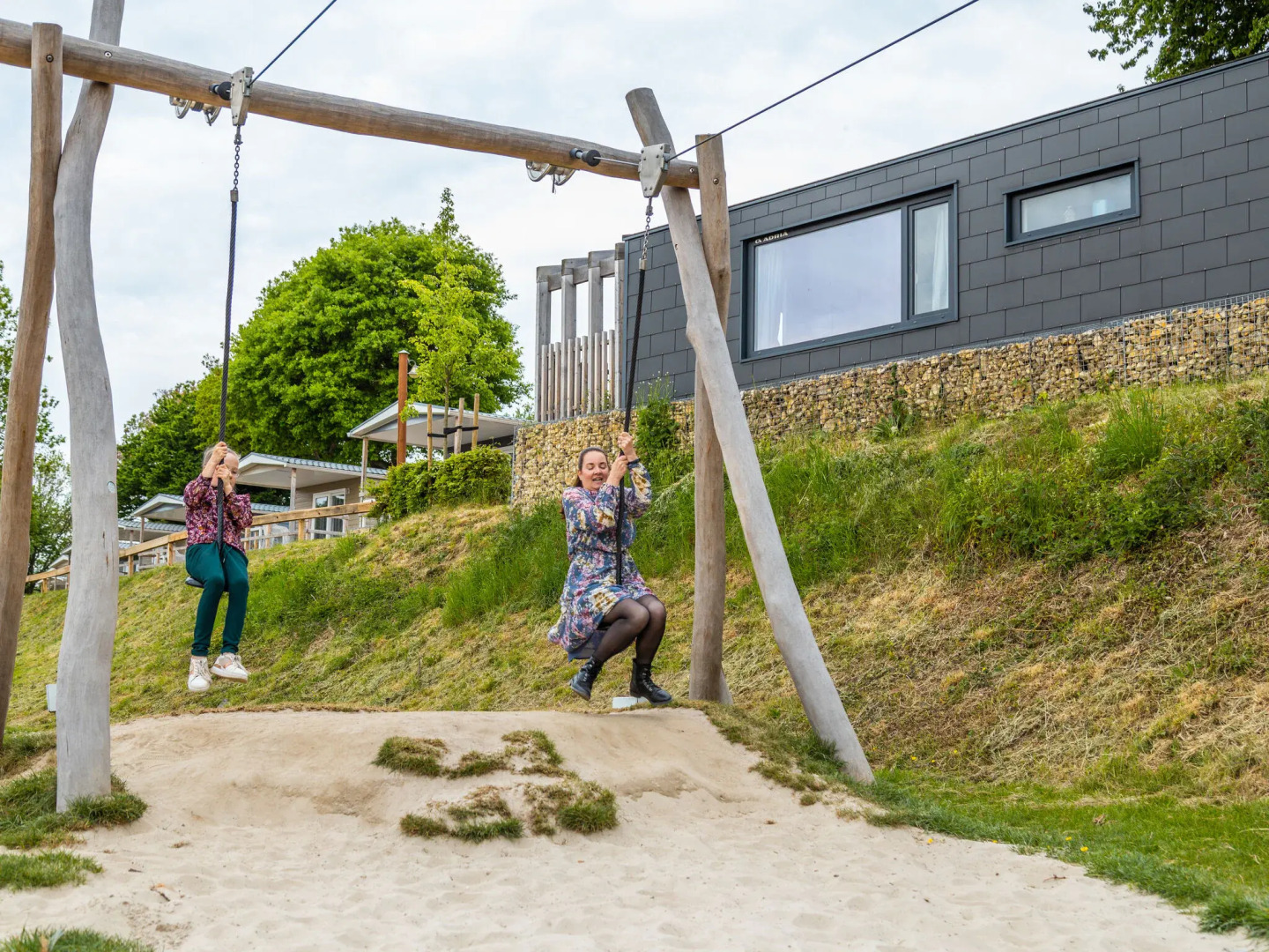 Comfortable air-conditioned chalet in a holiday park on the Gulperberg