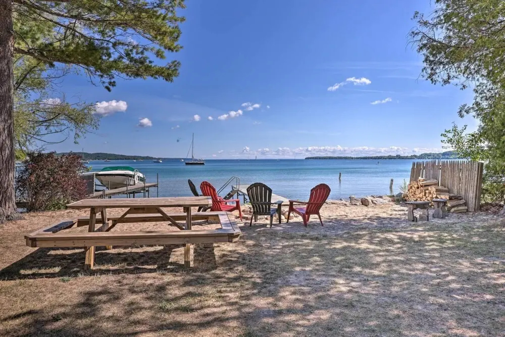 Rustic Suttons Bay Cottage: Shared Dock & Fire Pit