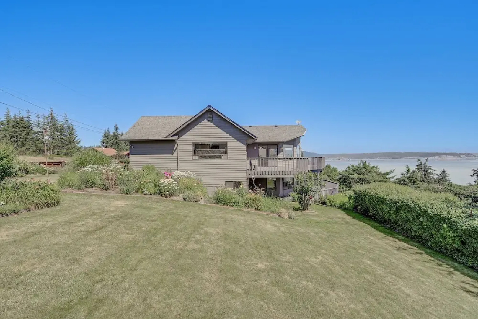 Spacious Camano Home w/ Hot Tub & Water Views!