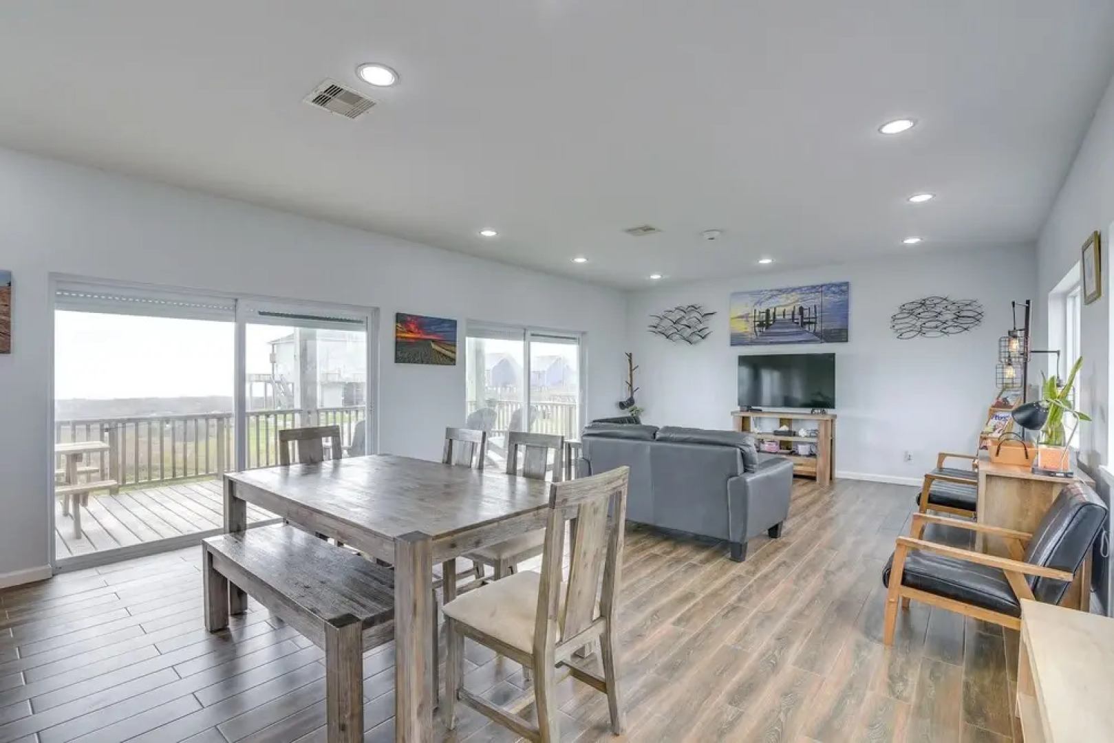 Boardwalk to Beach: Ocean-view Surfside Home!