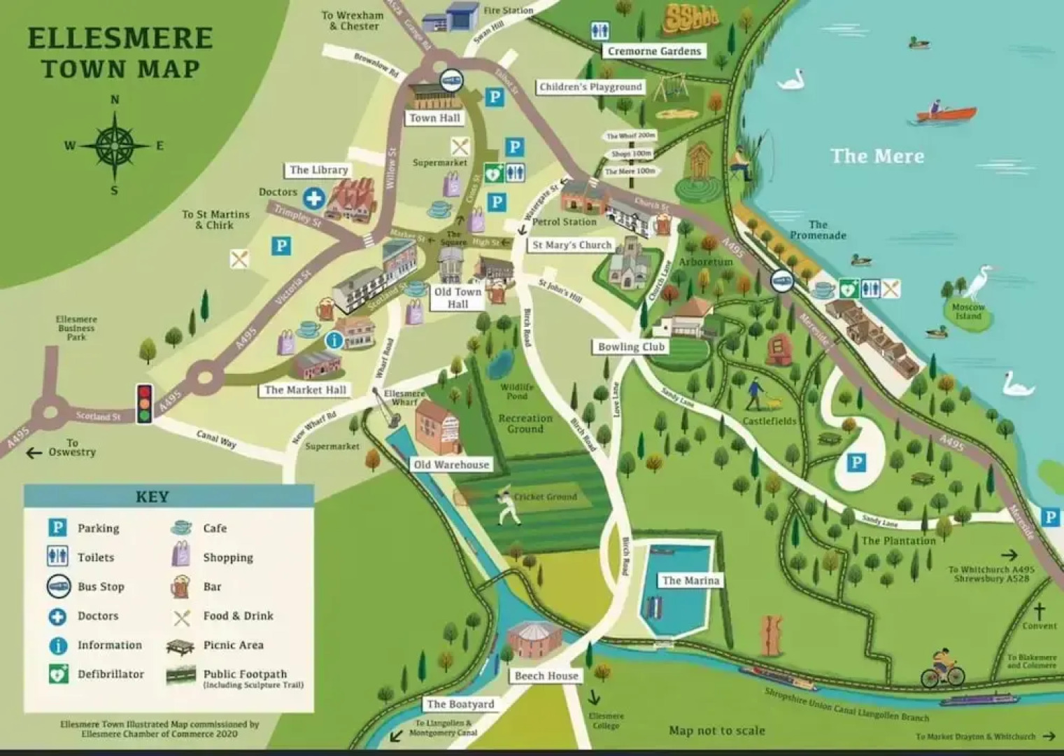 Central Ellesmere -sleeps2 - Parking - Petfriendly