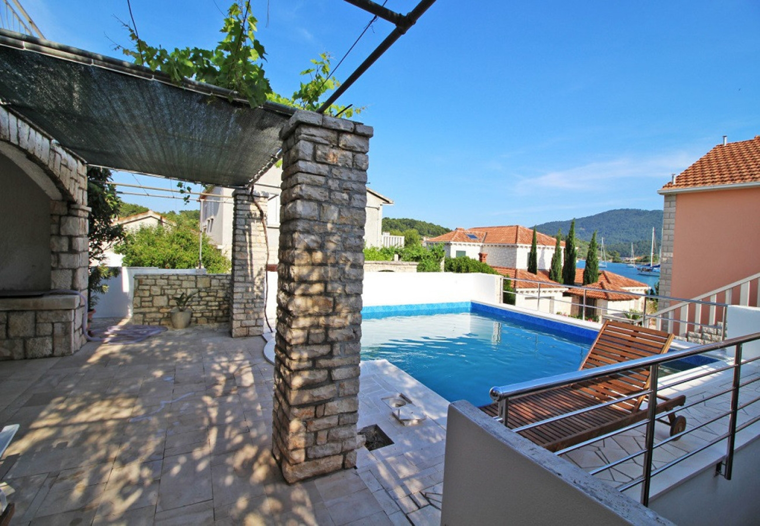 Holiday house Gradina 1 - private pool: Cove Gradina (Vela Luka), Island Korcula