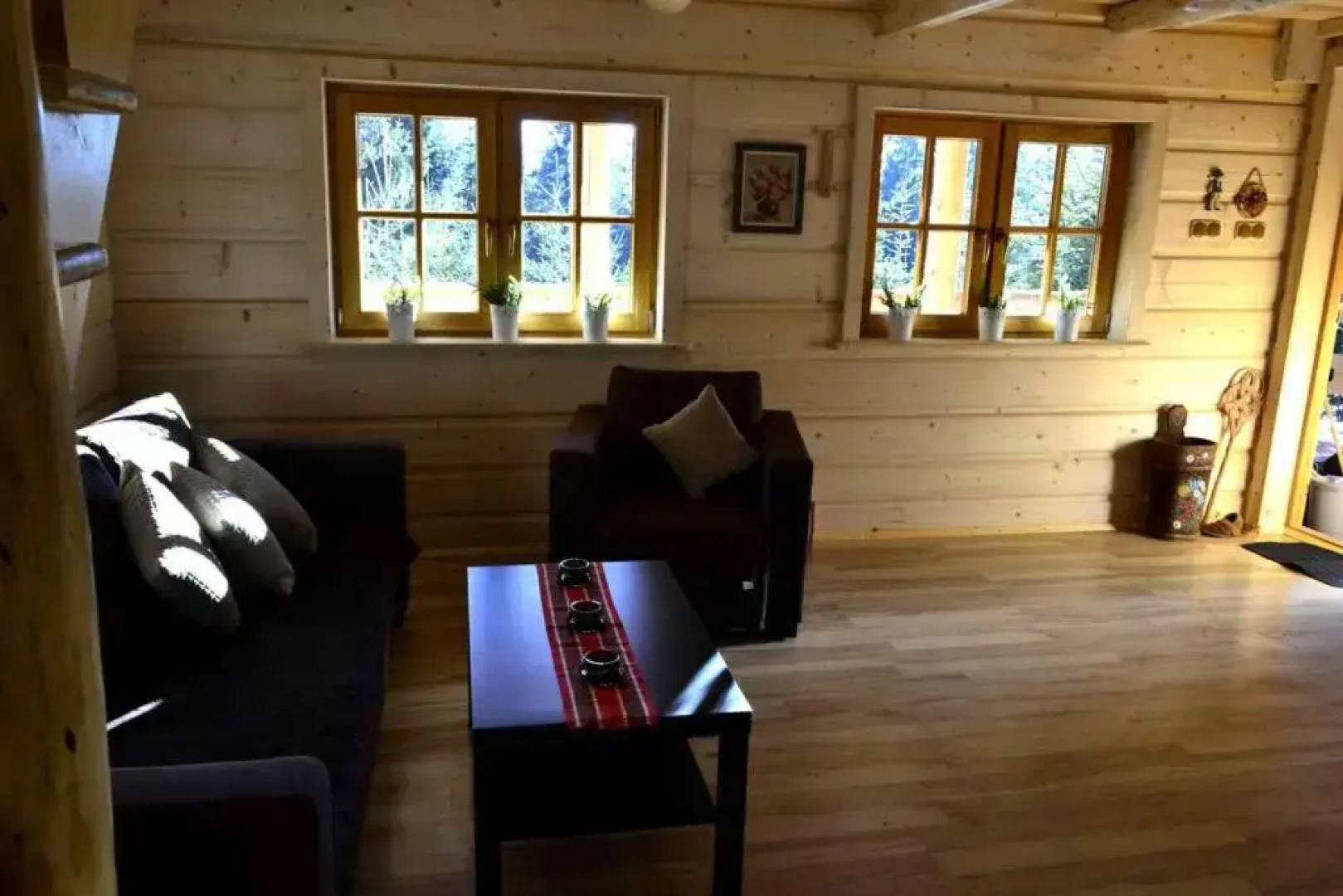 Domek drewniany w górach