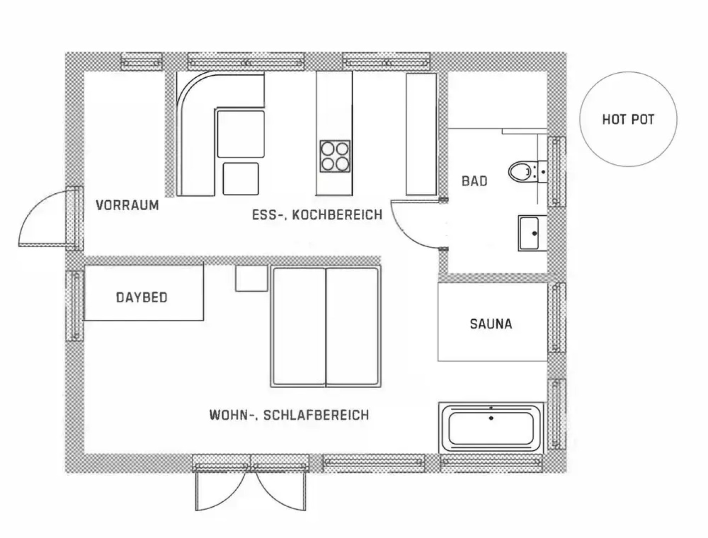 Benglerwald Berg Chaletdorf