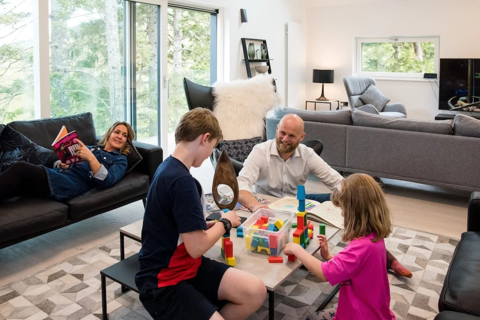 An Caisteal Lodge With Cascading Waterfall View